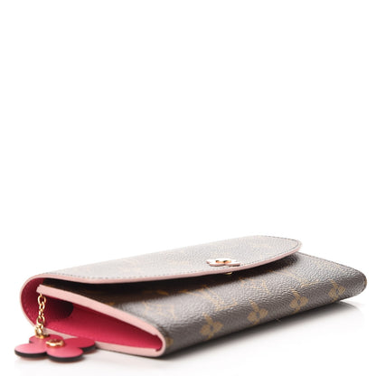 Louis Vuitton Monogram Bloom Flower Emilie Wallet 4 of 6
