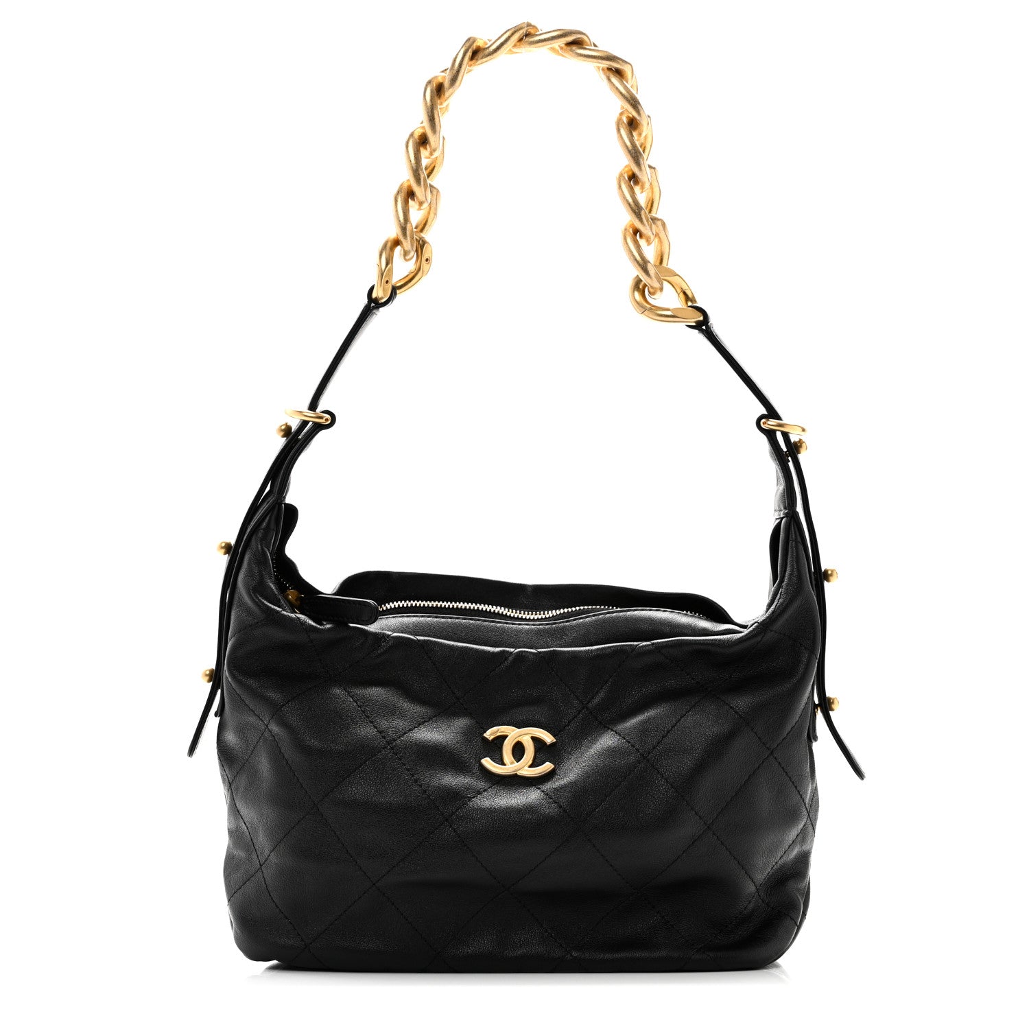 Chanel Calfskin Quilted Daily Hobo Black 8 of 10