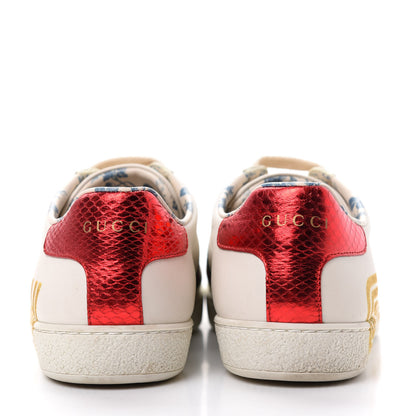Gucci X SEGA Calfskin Ayers Web Guccy Womens Ace Sneakers 37.5 White 7 of 10
