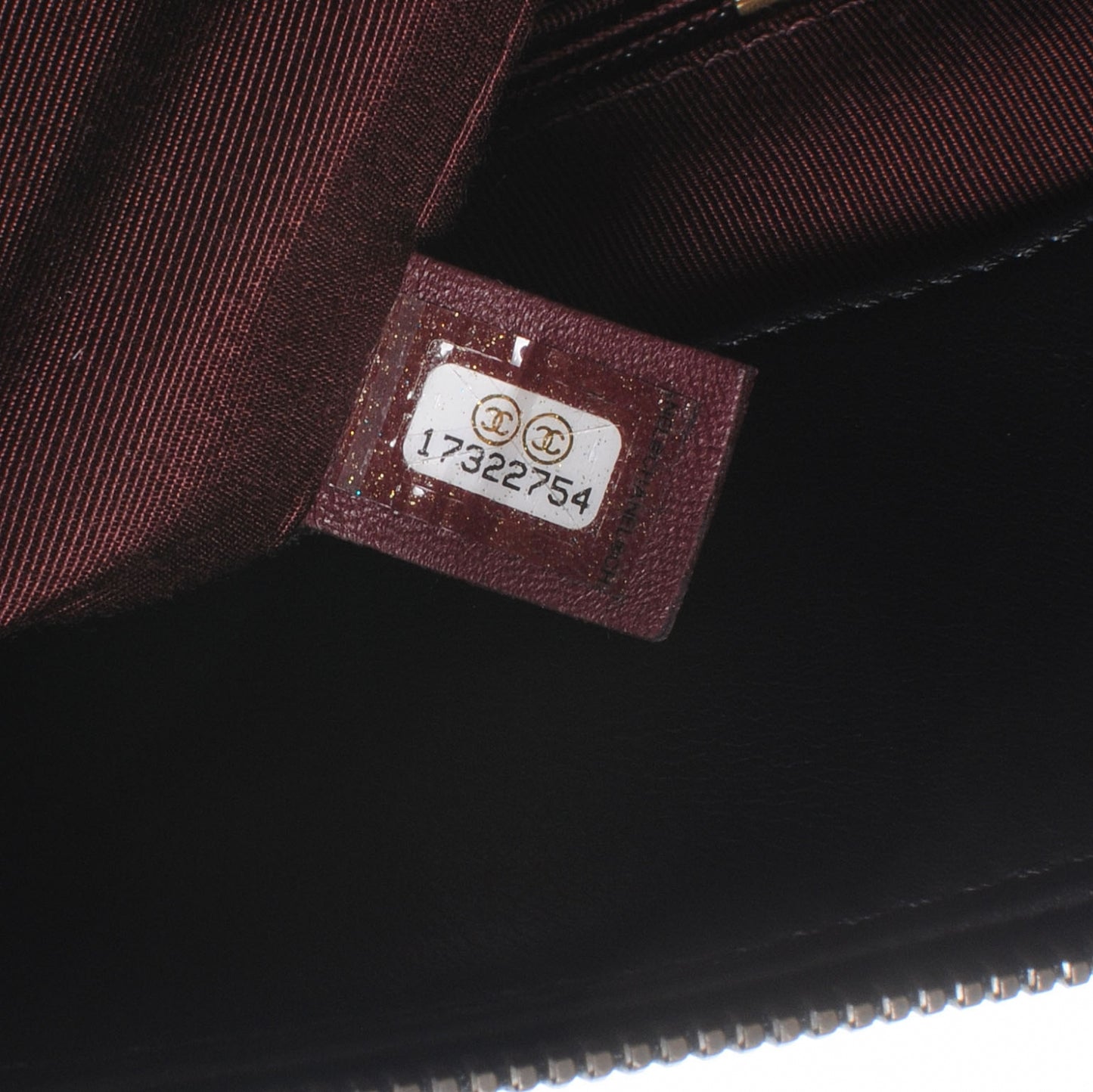 Calfskin Diamond Debossed Large Cosmos Zip Tote Black