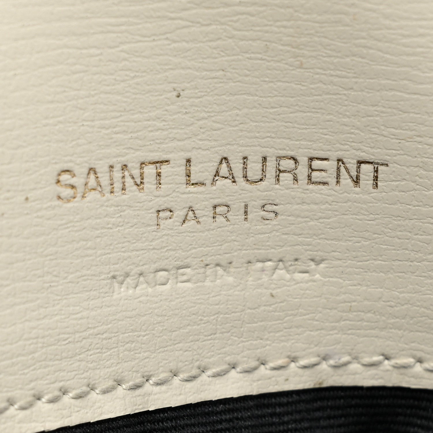 Saint Laurent Smooth Calfskin Monogram Phone Holder Crossbody Crema Soft 5 of 15