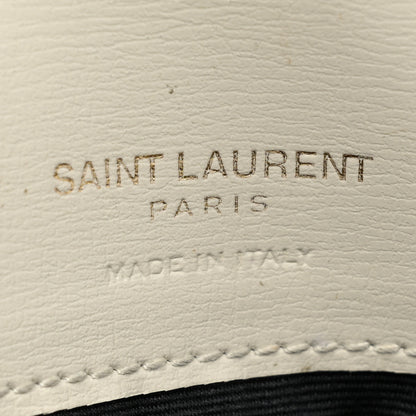 Saint Laurent Smooth Calfskin Monogram Phone Holder Crossbody Crema Soft 5 of 15