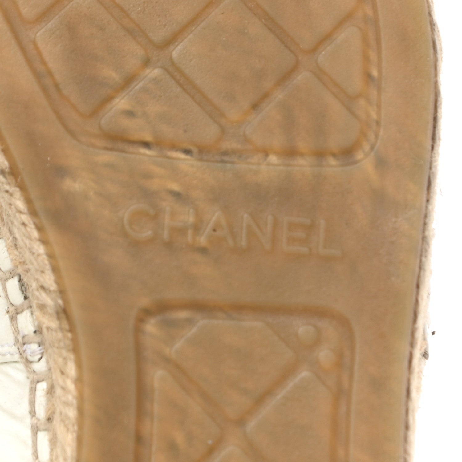 Chanel Patent Calfskin Crystal CC Espadrilles 39 White Black 6 of 10