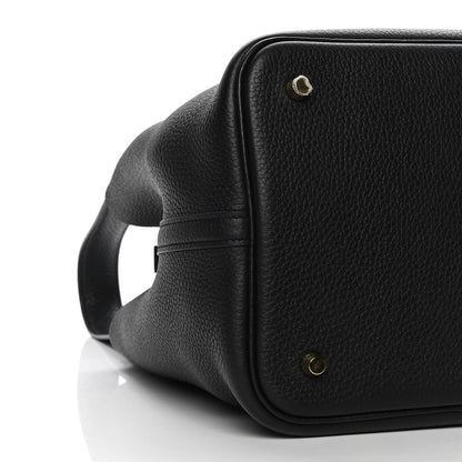 Hermes Taurillon Clemence Picotin Lock 22 MM Black 5 of 7