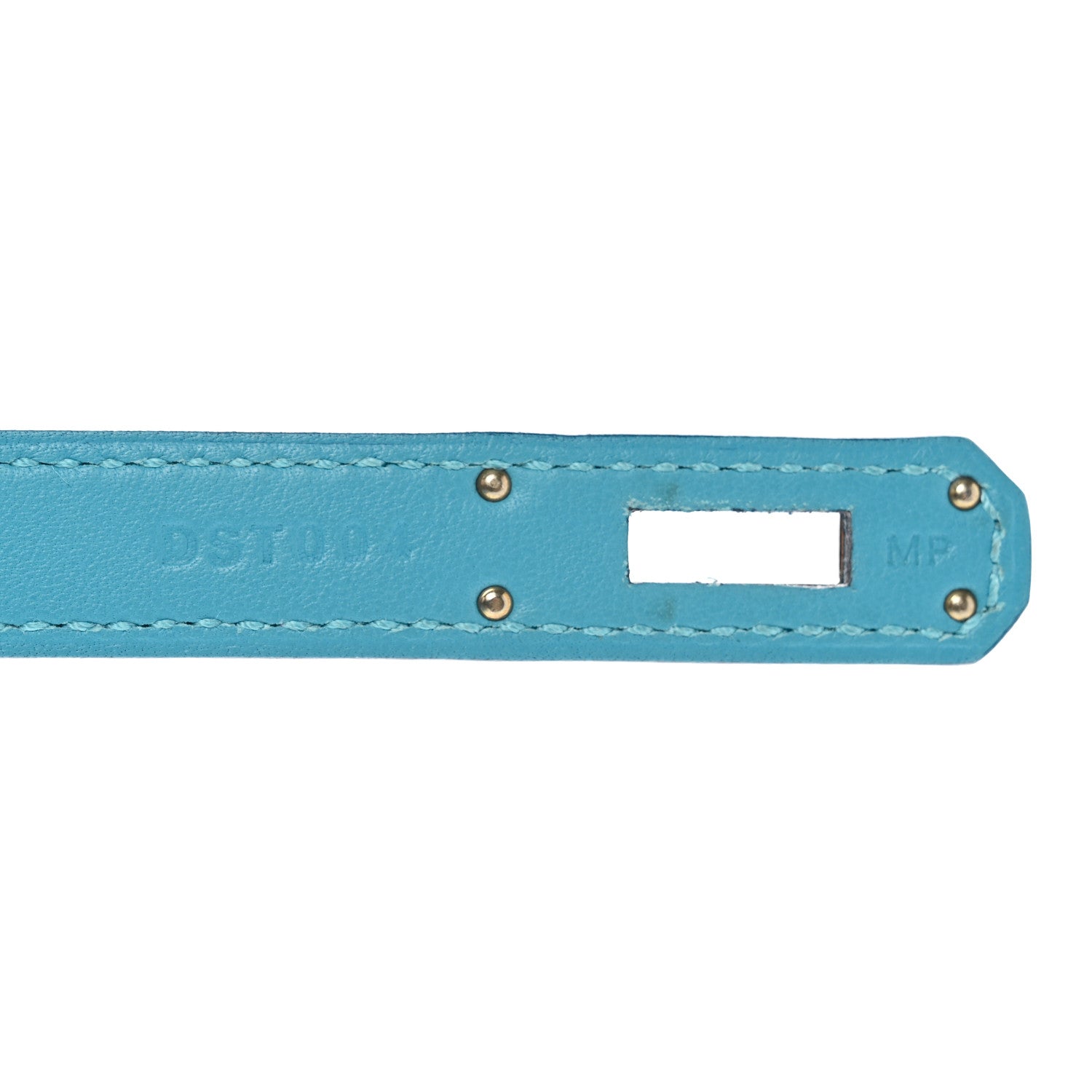 Hermes Swift Kelly Cut Clutch Pochette Bleu Paradis 7 of 8