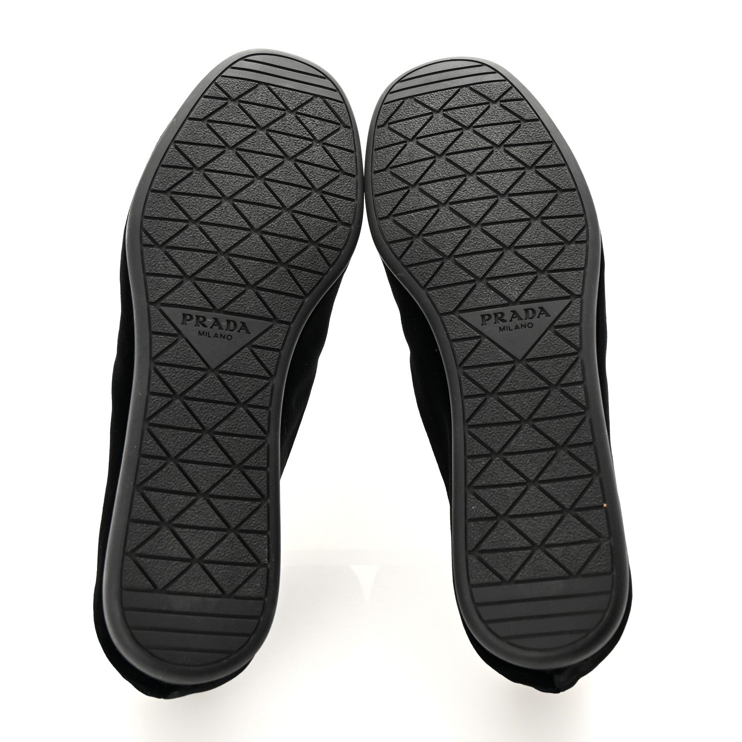 Prada Velvet Mens Slip On Loafers 8 Black 6 of 10