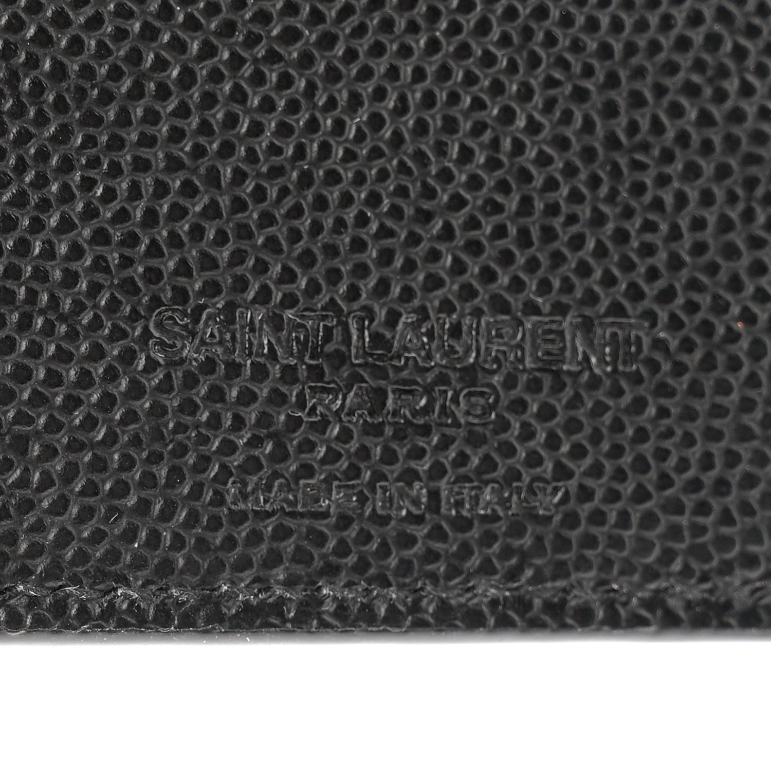 Saint Laurent Grain De Poudre Bill Clip Card Case Black 6 of 9