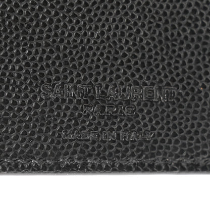 Saint Laurent Grain De Poudre Bill Clip Card Case Black 6 of 9