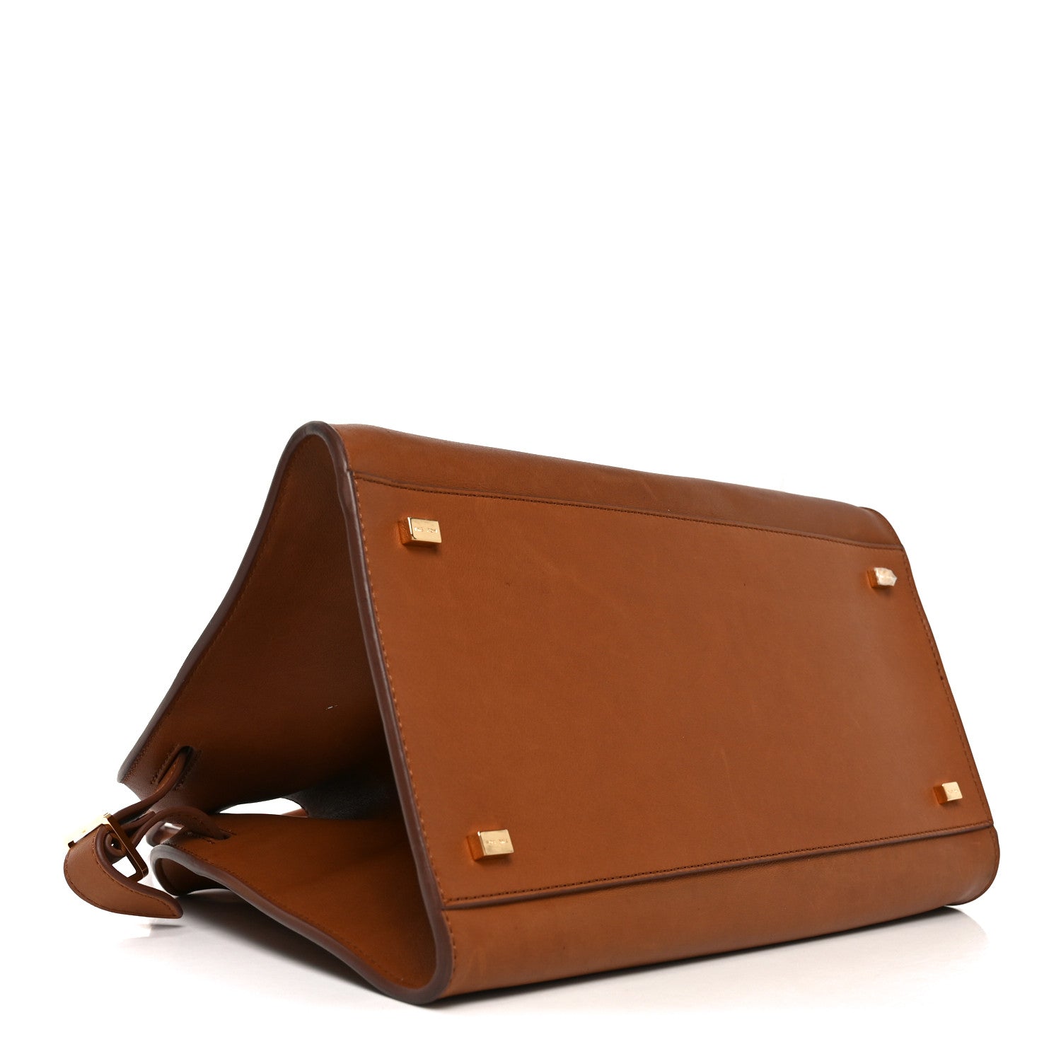 The Row Polished Saddle Calfskin Soft Margaux 12 Cuir 4 of 9