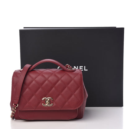 Chanel Caviar Quilted Small Business Affinity Flap Burgundy 11 of 11