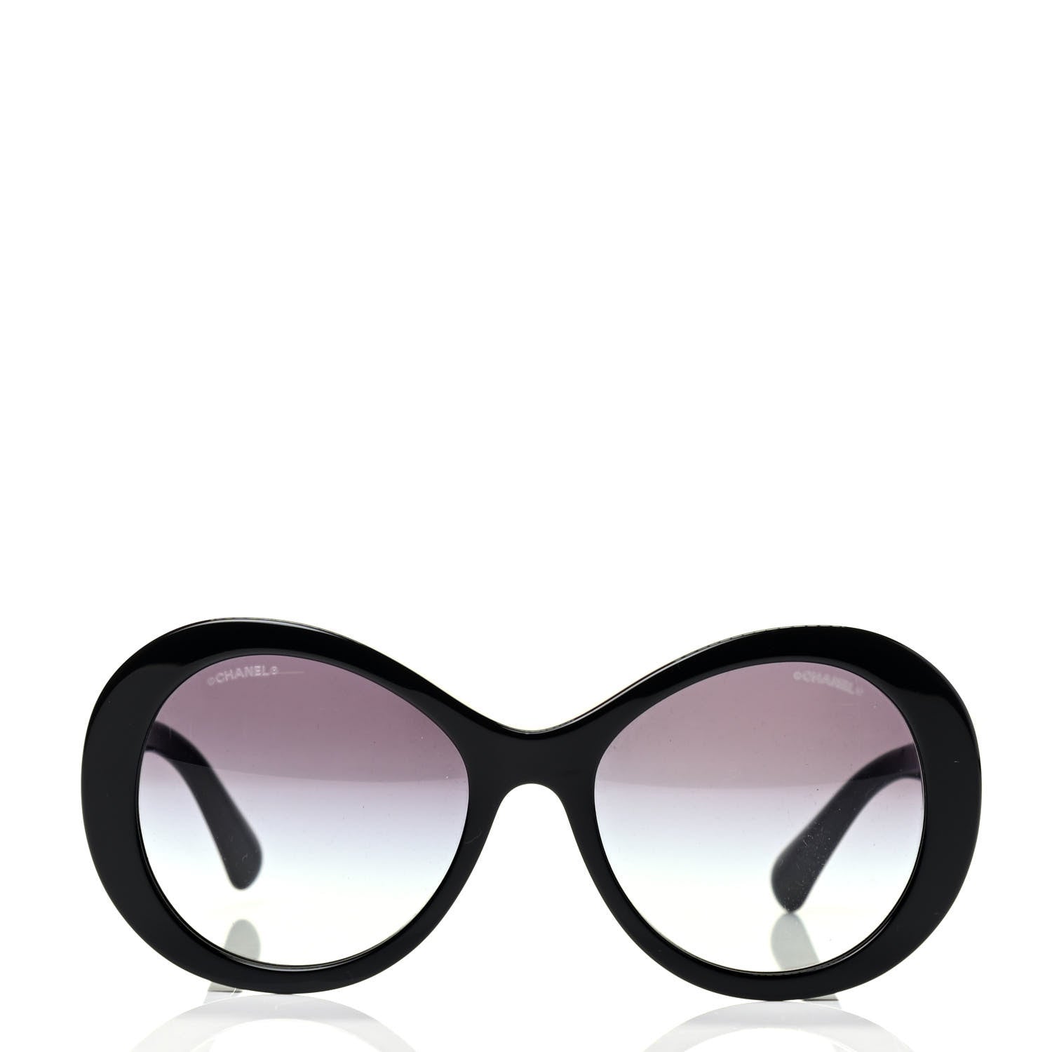 Chanel Oval CC Sunglasses 5372 Black 2 of 6