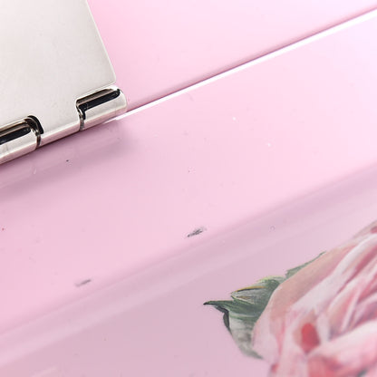 Dolce & Gabbana Acrylic Floral Print Dolce Box Clutch Pink 9 of 12