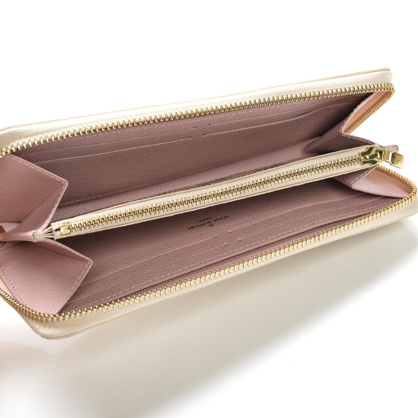 Damier Azur Clemence Wallet Rose Ballerine