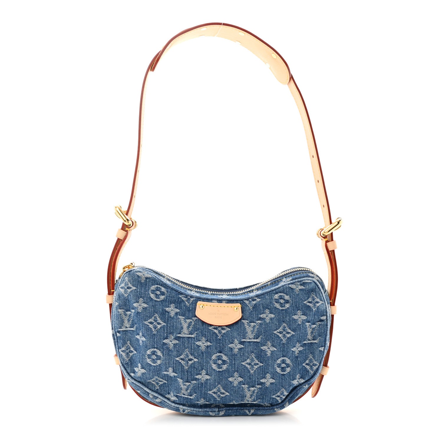 Louis Vuitton Monogram Denim Croissant MM Blue 3 of 11