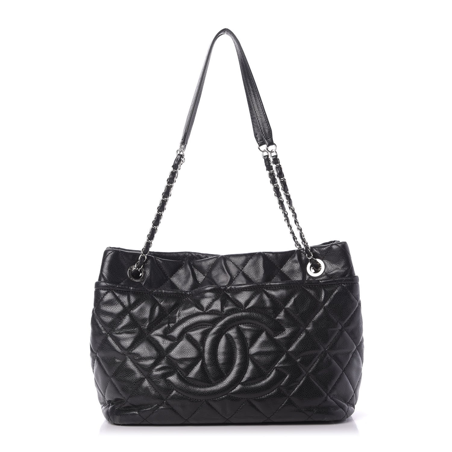 Chanel Caviar Quilted Timeless CC Soft Tote Black 1 of 9