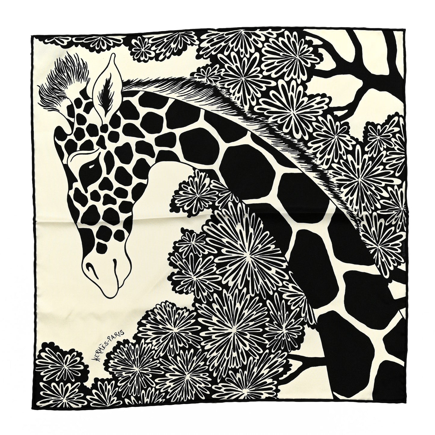 Silk The Three Graces Zoom Scarf 45 Blanc Casse Black