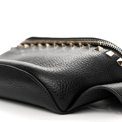 Valentino Garavani Grainy Calfskin Rockstud Belt Bag Black 10 of 13