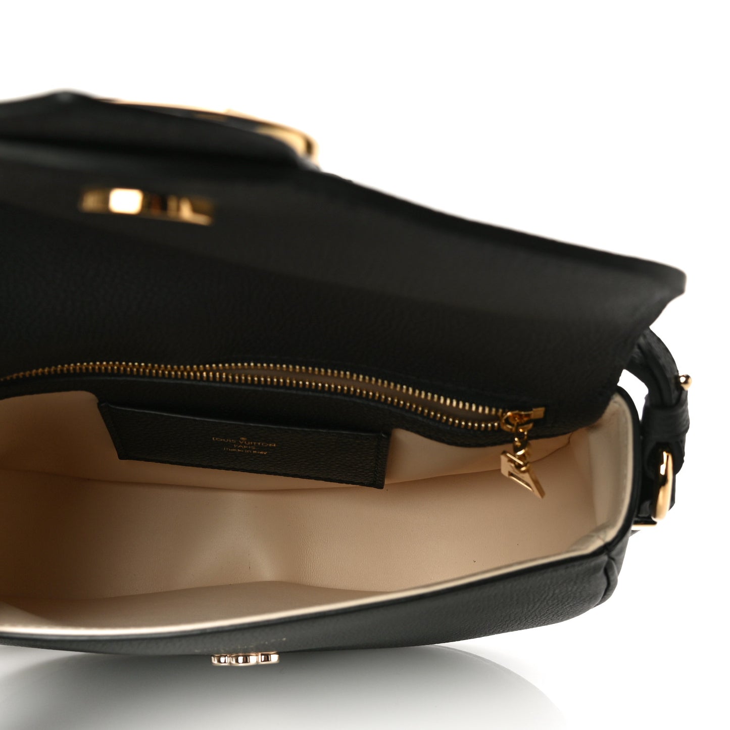 Grained Calfskin LV Pont 9 Soft PM Black