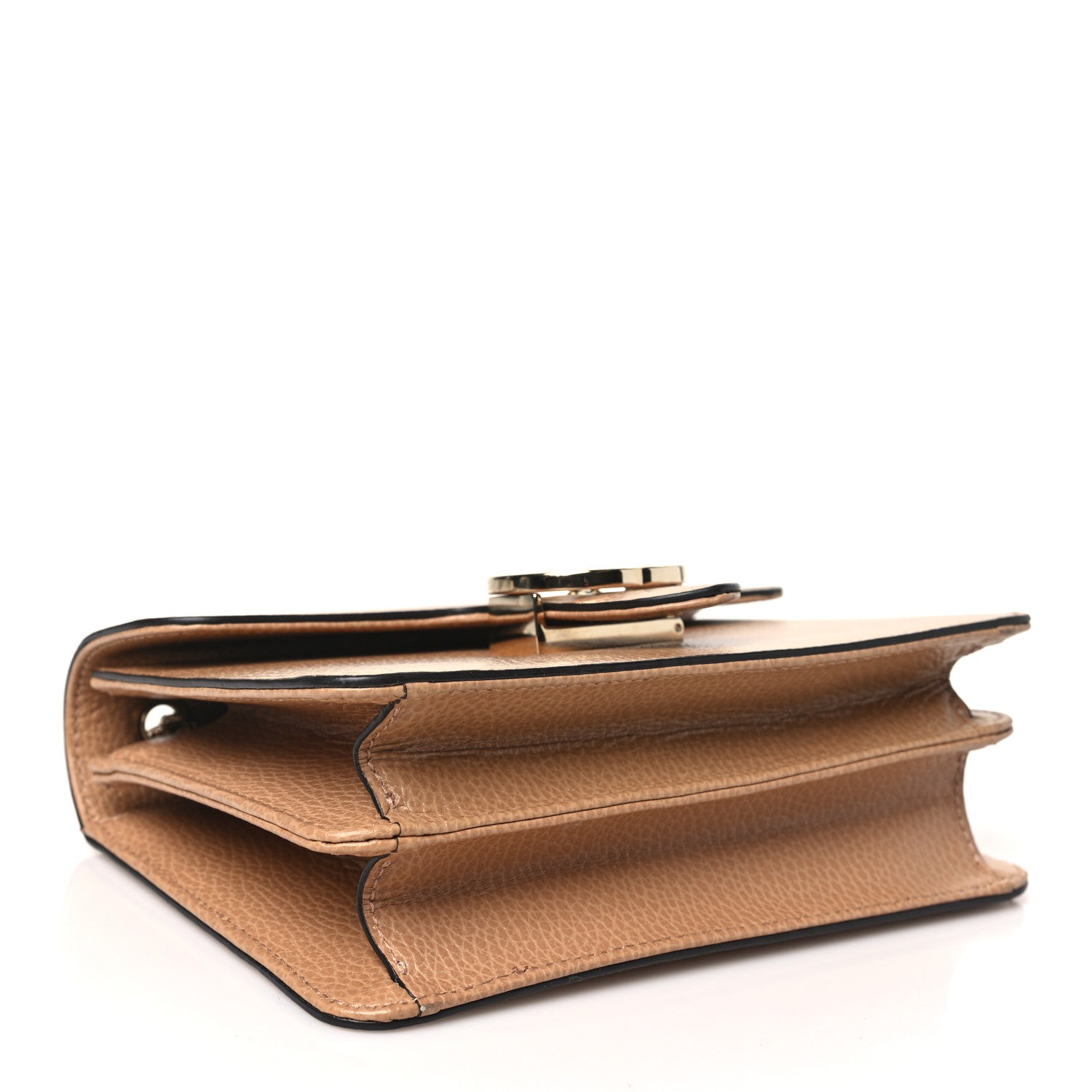 Gucci Dollar Calfskin Small Interlocking G Shoulder Bag Camelia 4 of 10