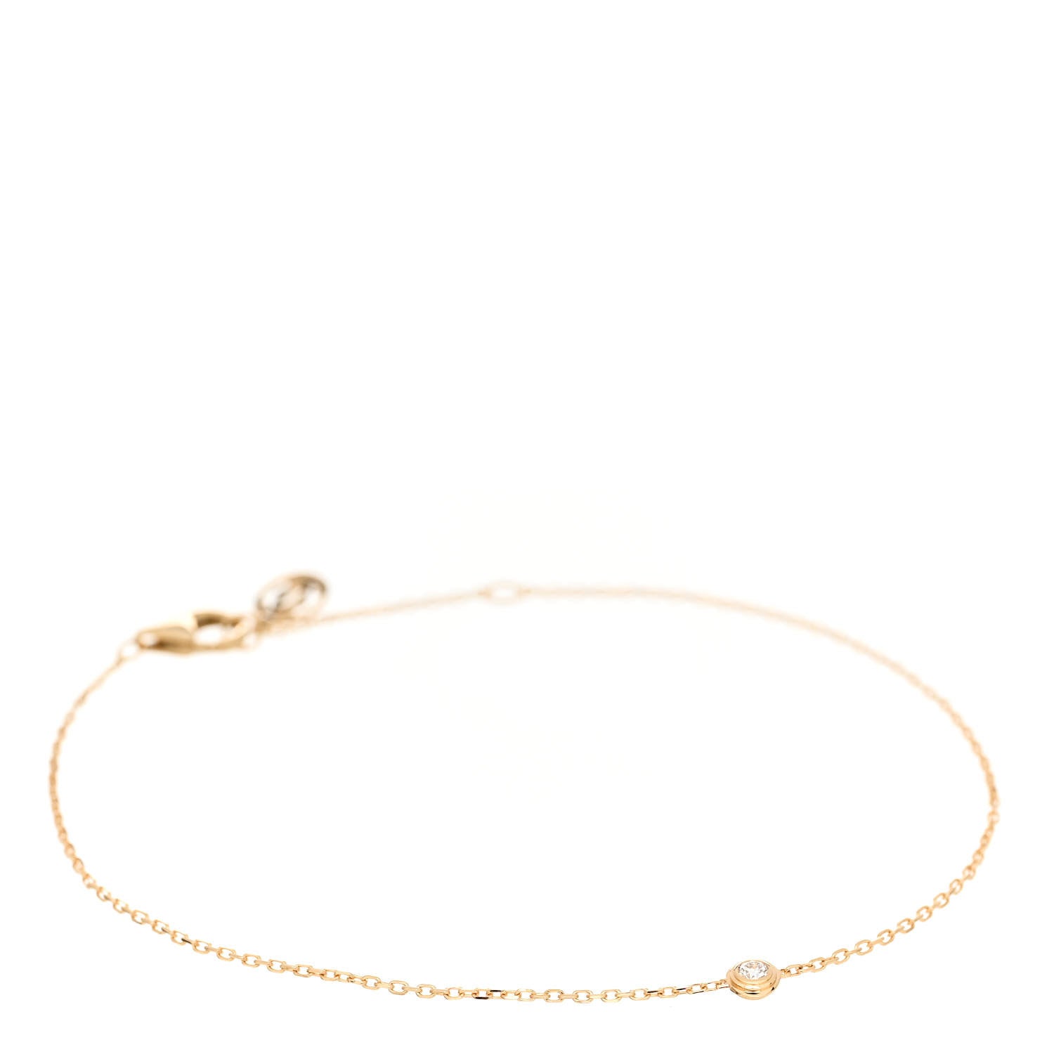 Cartier 18K Yellow Gold Diamond XS D'Amour Bracelet 1 of 5