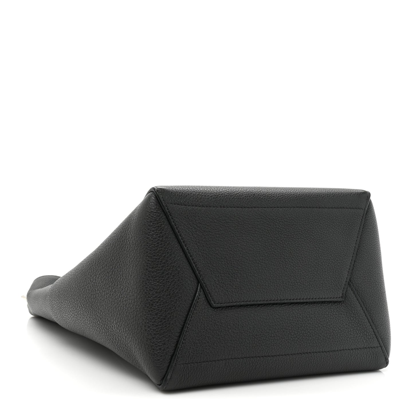 Soft Grained Calfskin Sangle Bucket Bag Anthracite