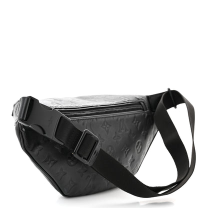 Louis Vuitton Calfskin Monogram Shadow Discovery Bumbag Black 3 of 10