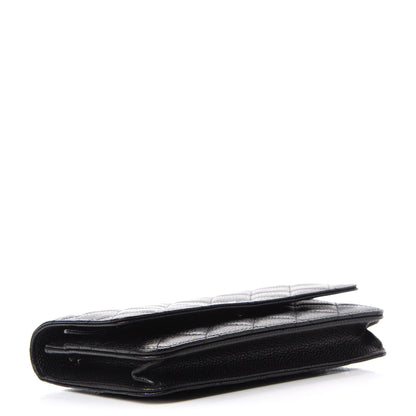 Chanel Caviar Quilted Wallet On Chain WOC Black 4 of 12
