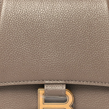 Balenciaga Grained Calfskin Small Hourglass Top Handle Bag Mink Grey 8 of 11