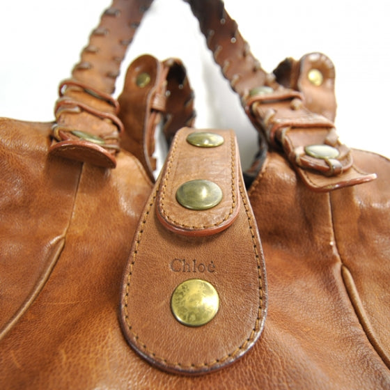 Chloe Calfskin Silverado Shoulder Bag Tan 10 of 11