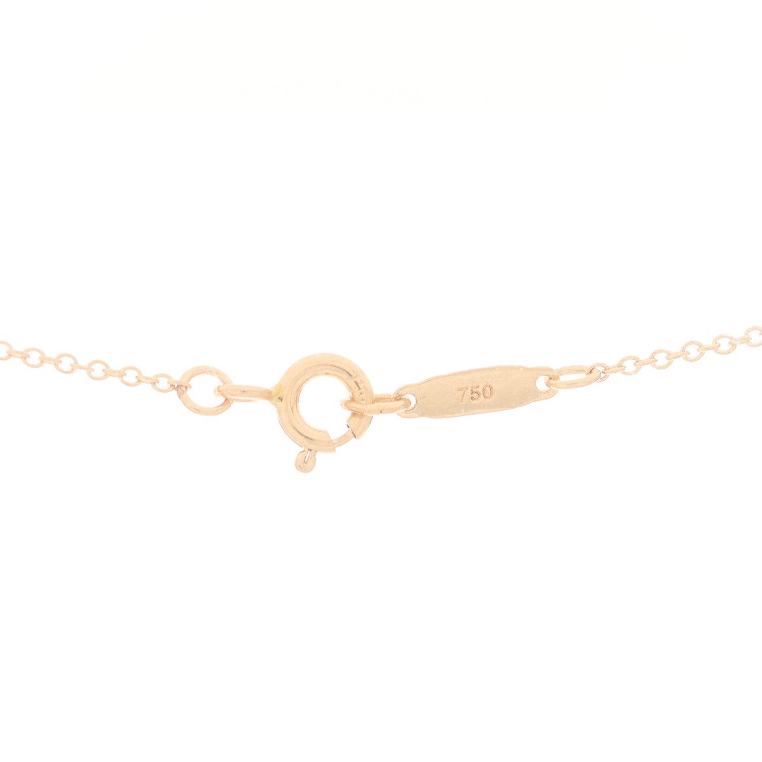 Tiffany 18K Rose Gold Mini Bow Pendant Necklace 4 of 5