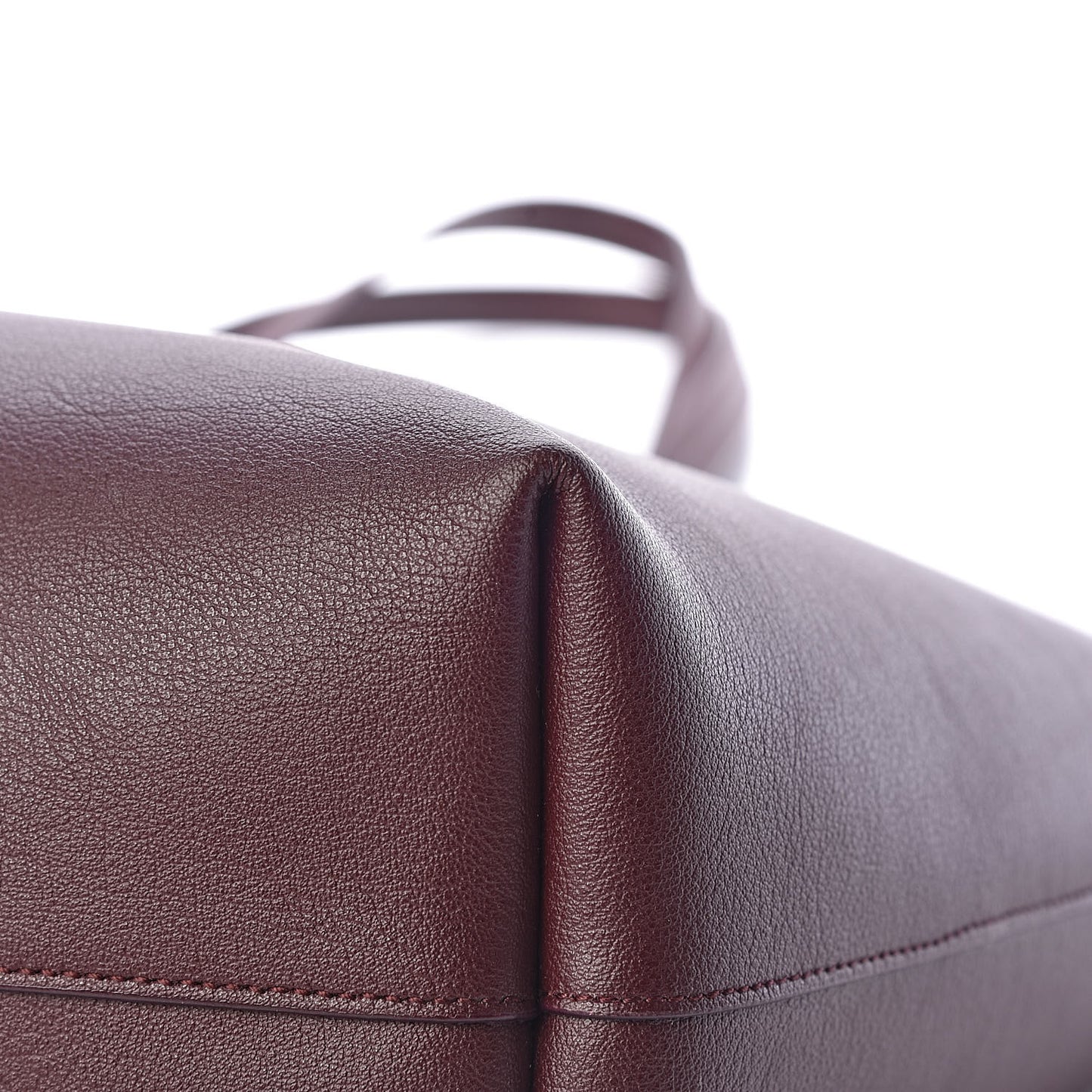 Calfskin Large Shopping Tote Bordeaux