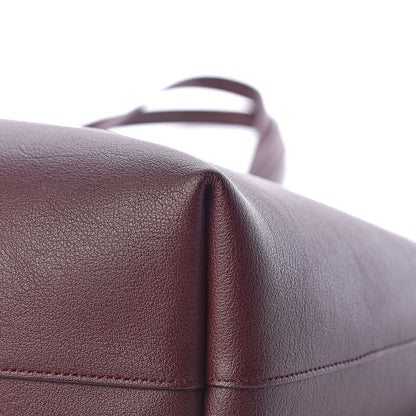 Saint Laurent Calfskin Large Shopping Tote Bordeaux 12 of 13