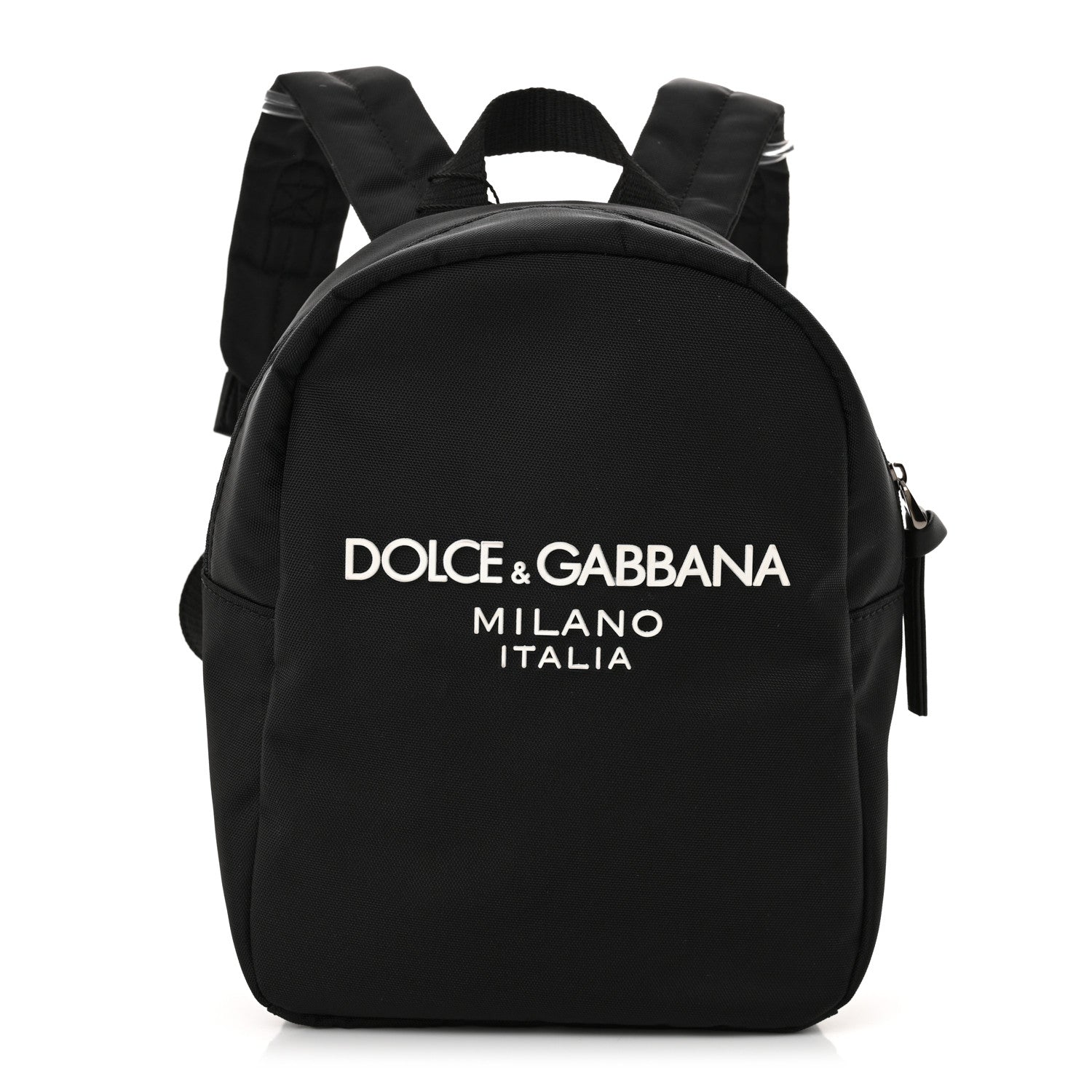 Dolce & Gabbana Nylon Logo Childrens Backpack Black 1 of 9