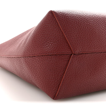 Mansur Gavriel Pebbled Calfskin Small Everyday Cabas Oxblood 8 of 9