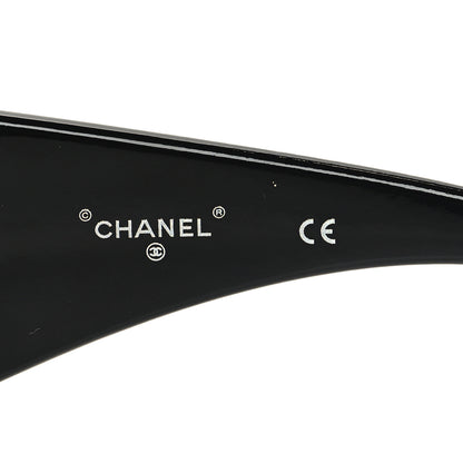 Chanel Acetate Shield Runway 71217 Sunglasses Black 5 of 10