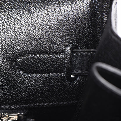 Hermes Toile Box Potamus Birkin 35 Black Rouge H 10 of 24