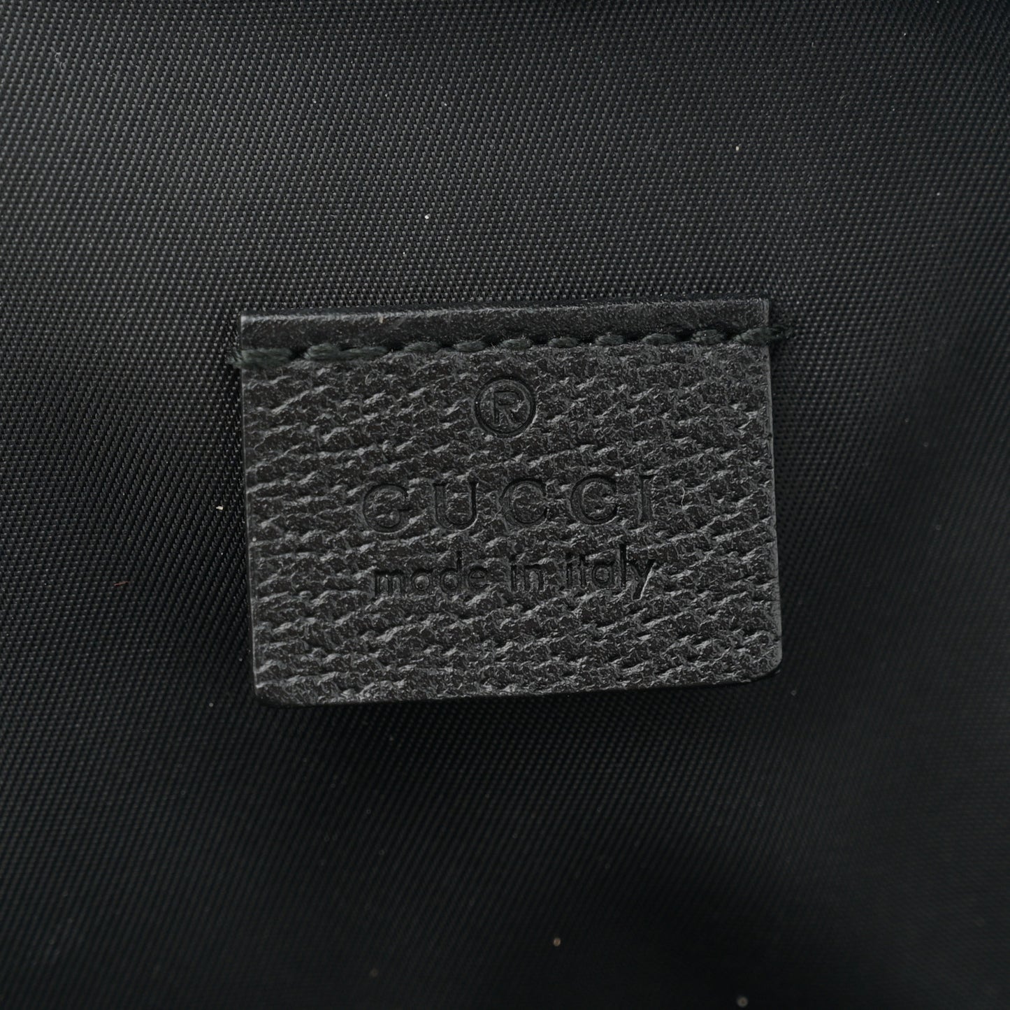 Nylon Twill 80s Logo Patch Backpack Black