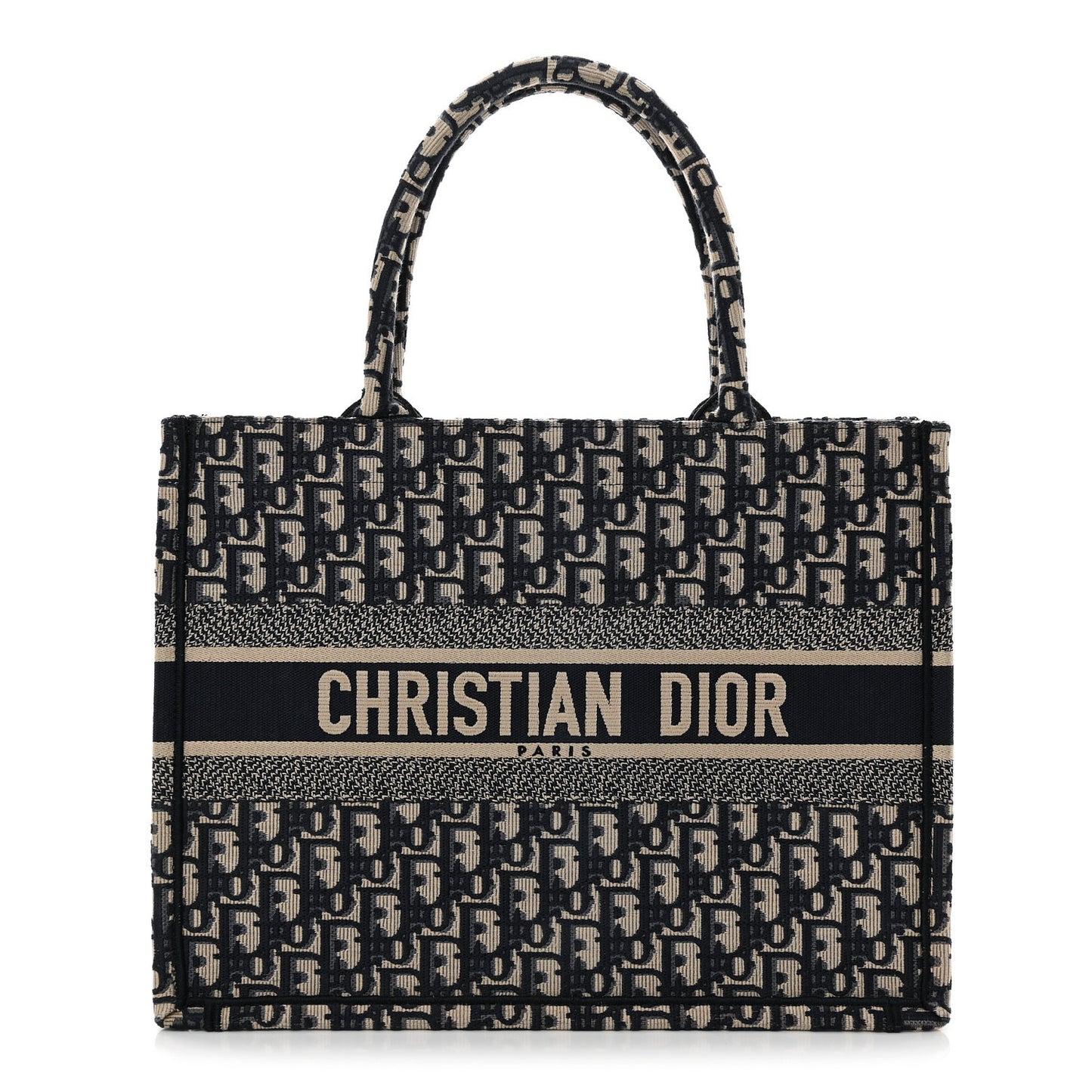 Oblique Medium Book Tote Blue Multicolor