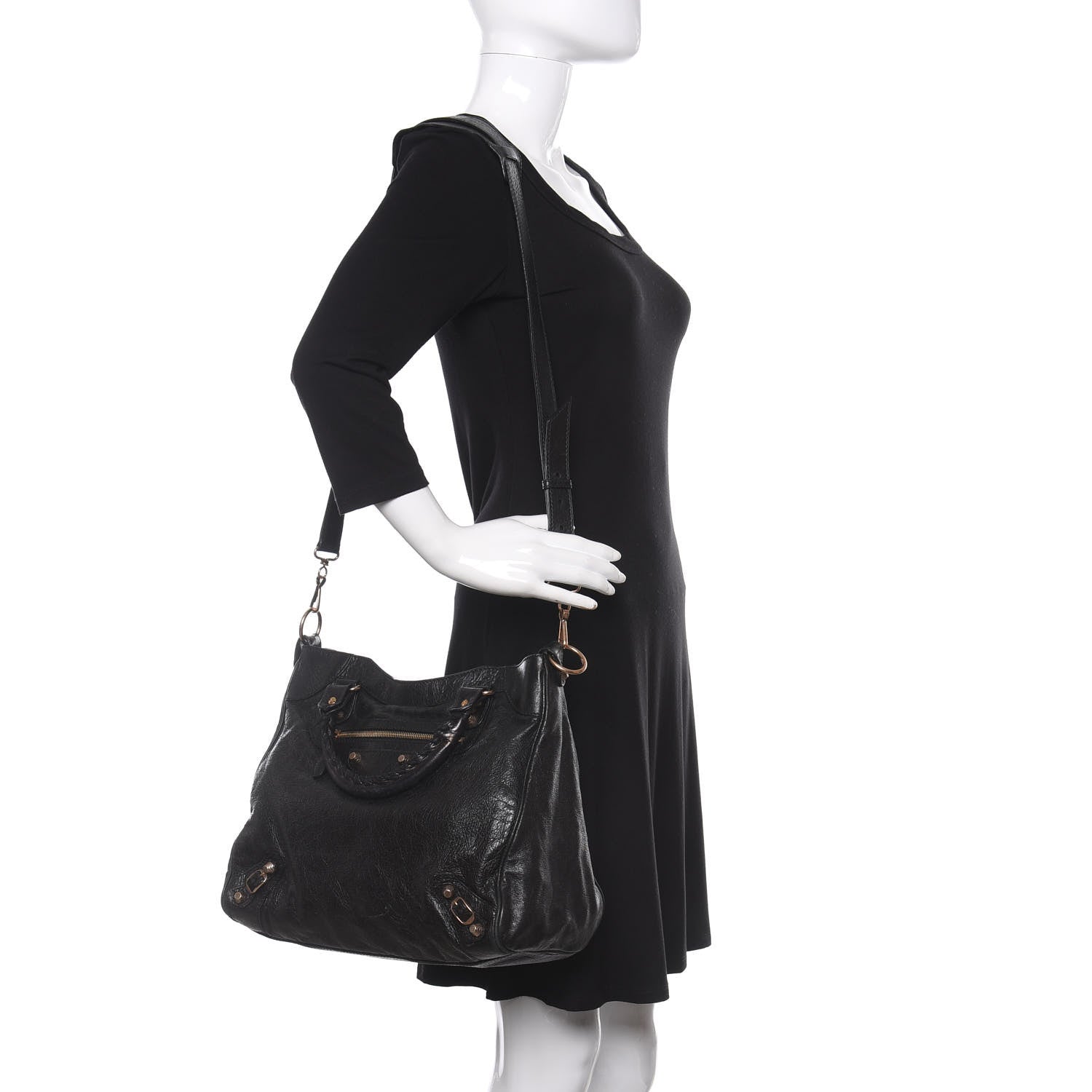 Balenciaga Agneau Giant 12 Rose Gold Hardware Velo Black 2 of 13