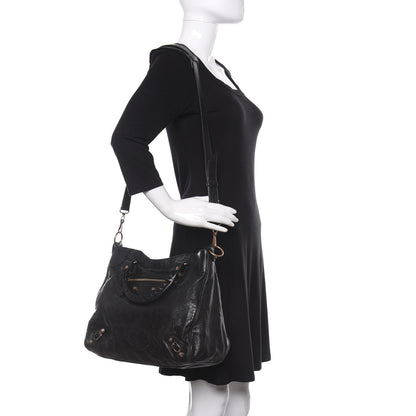 Balenciaga Agneau Giant 12 Rose Gold Hardware Velo Black 2 of 13