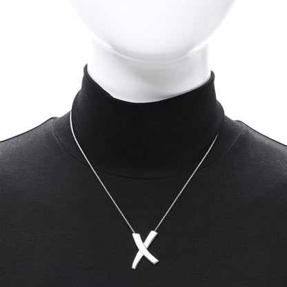 Tiffany Sterling Silver Paloma Picasso Graffiti X Pendant Necklace 2 of 4