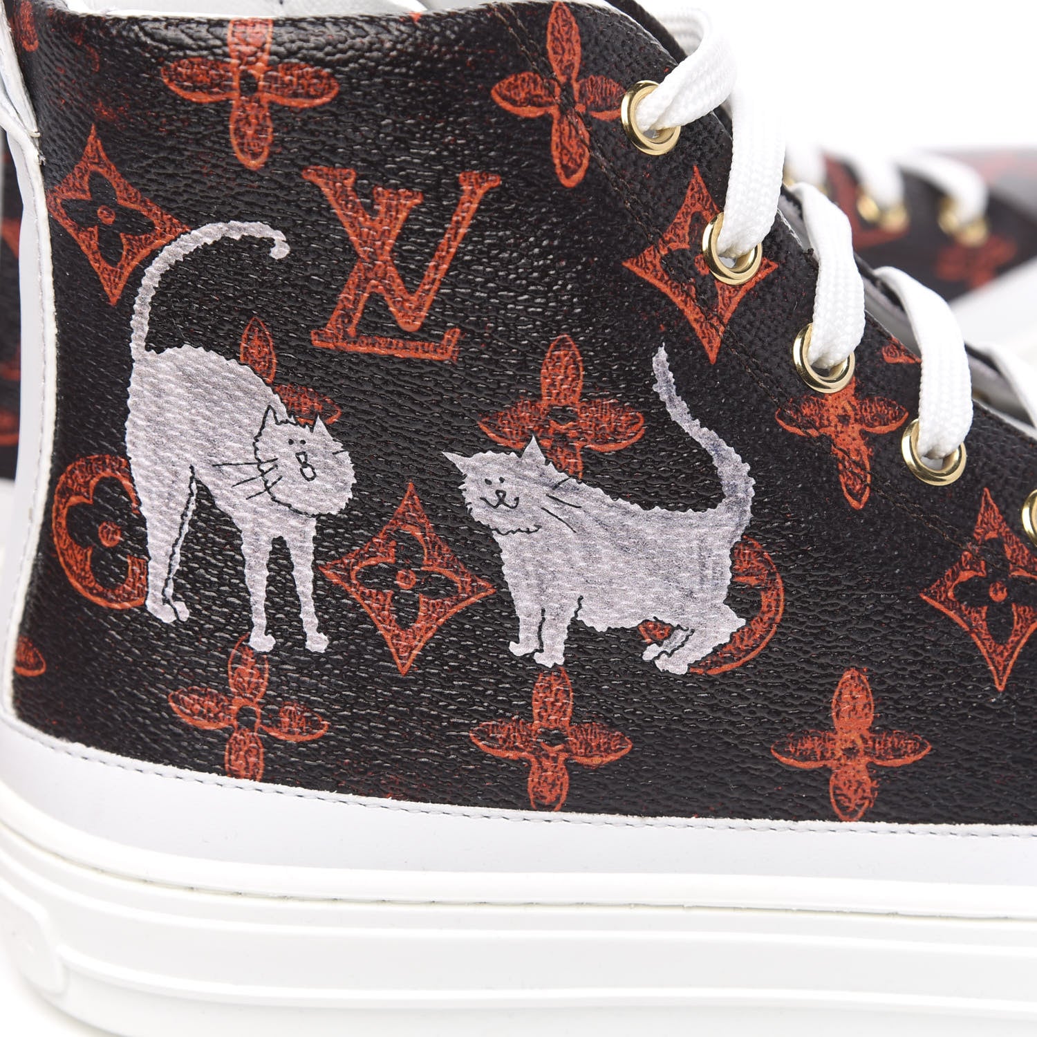 Louis Vuitton Catogram Stellar Sneaker Boots 38 Marron 7 of 8