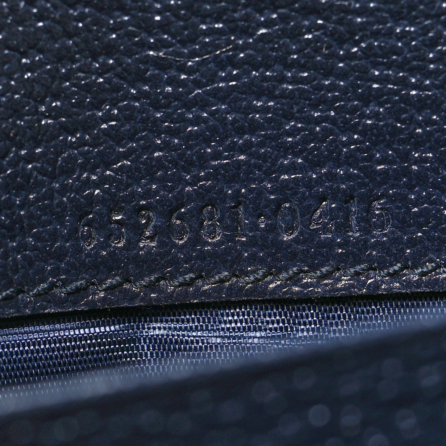 GG Supreme Monogram Textured Dollar Calfskin Web Jackie 1961 Chain Wallet Beige Blue