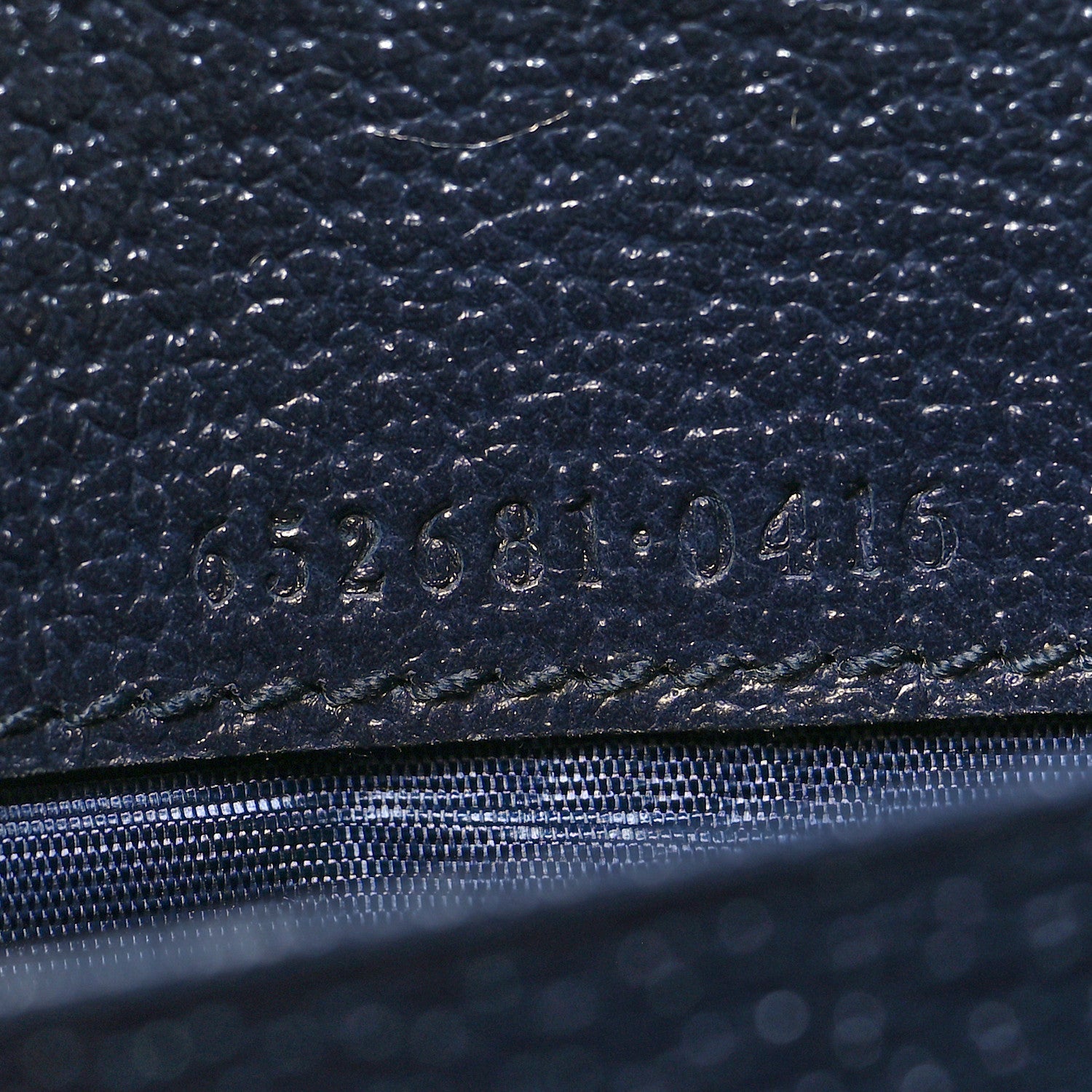 Gucci GG Supreme Monogram Textured Dollar Calfskin Web Jackie 1961 Chain Wallet Beige Blue 6 of 9