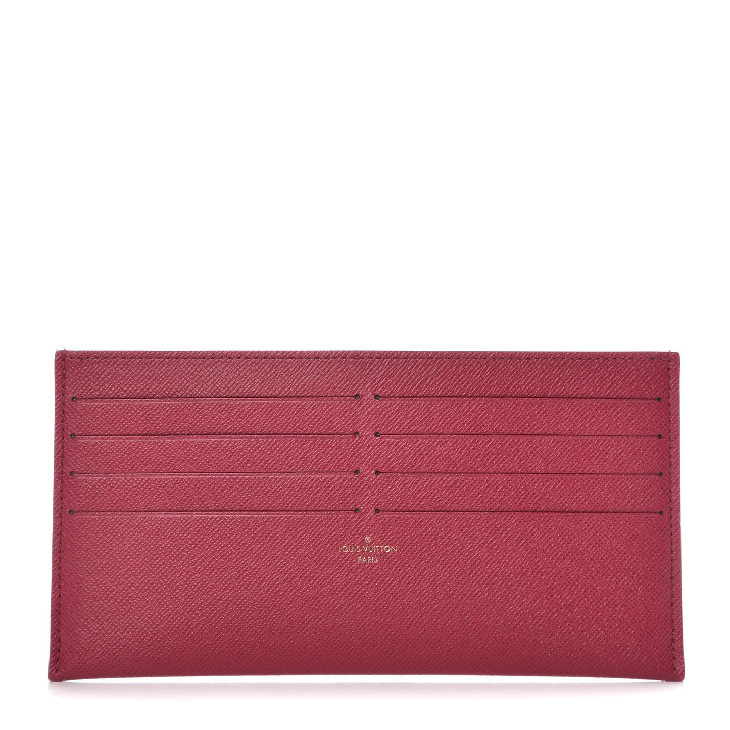 Calfskin Felicie Card Holder Insert Fuchsia