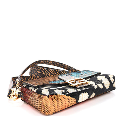Fendi Night Butterfly Sequin Baguette Multicolor 4 of 11