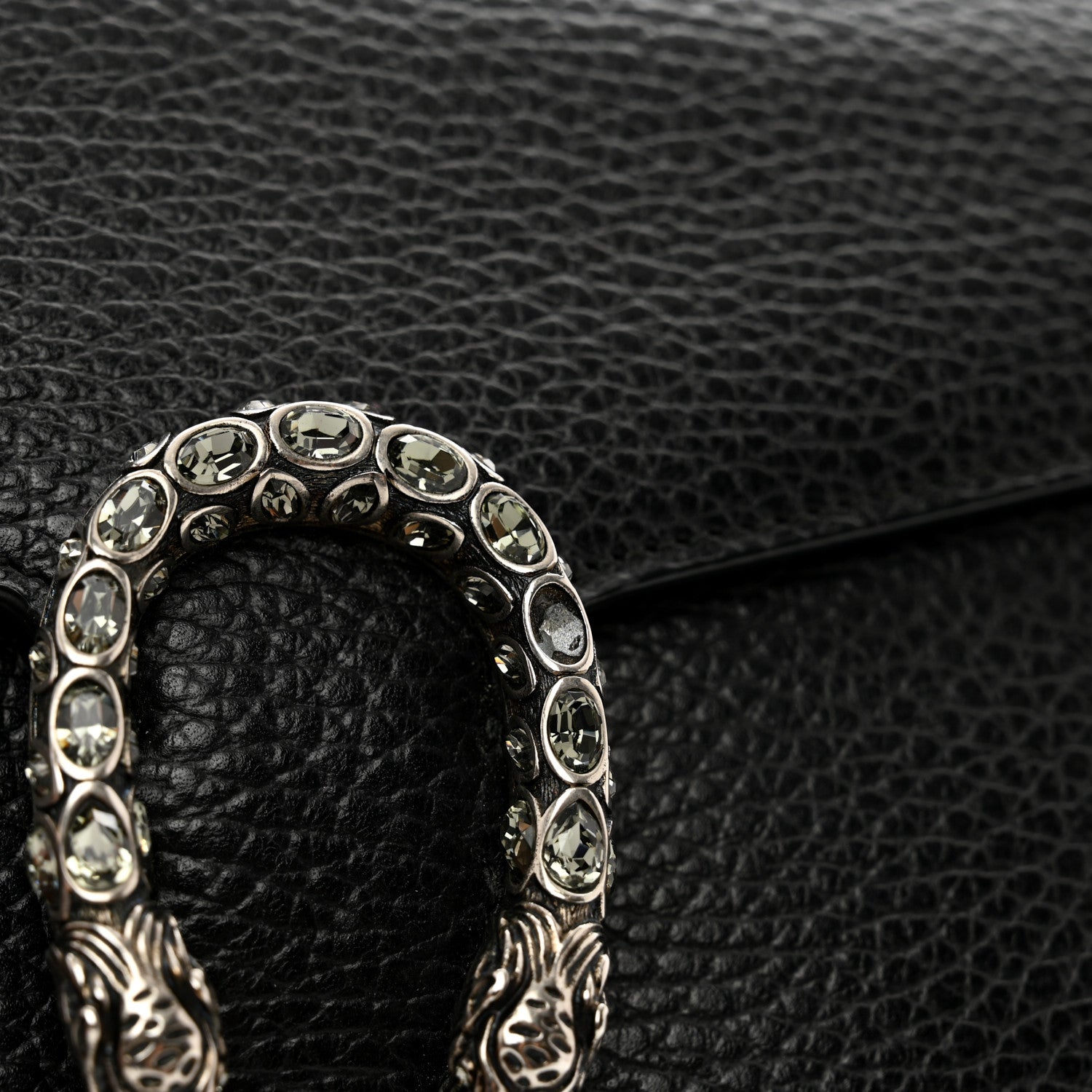 Gucci Calfskin Mini Dionysus Chain Wallet Black 11 of 13