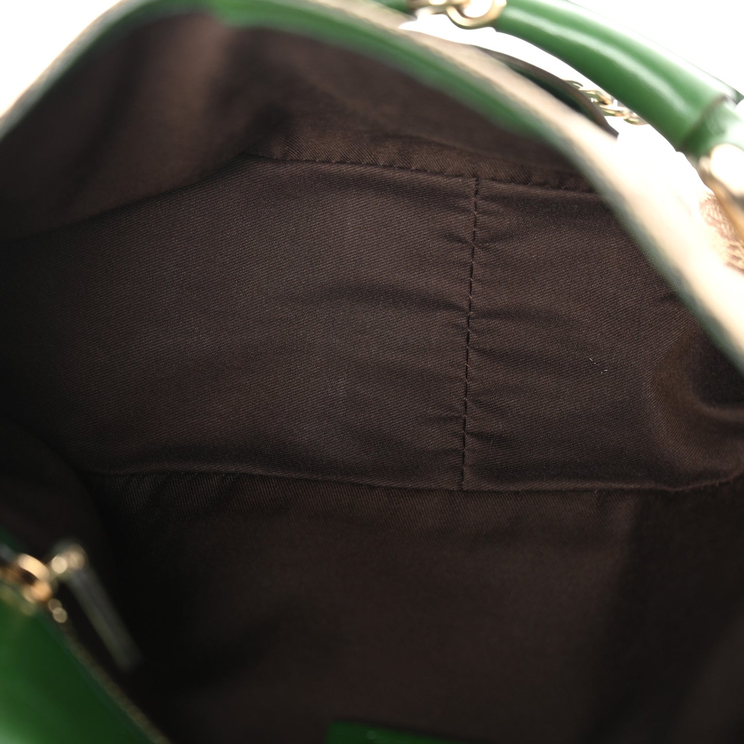 Monogram Horsebit Web Flap Bag Green
