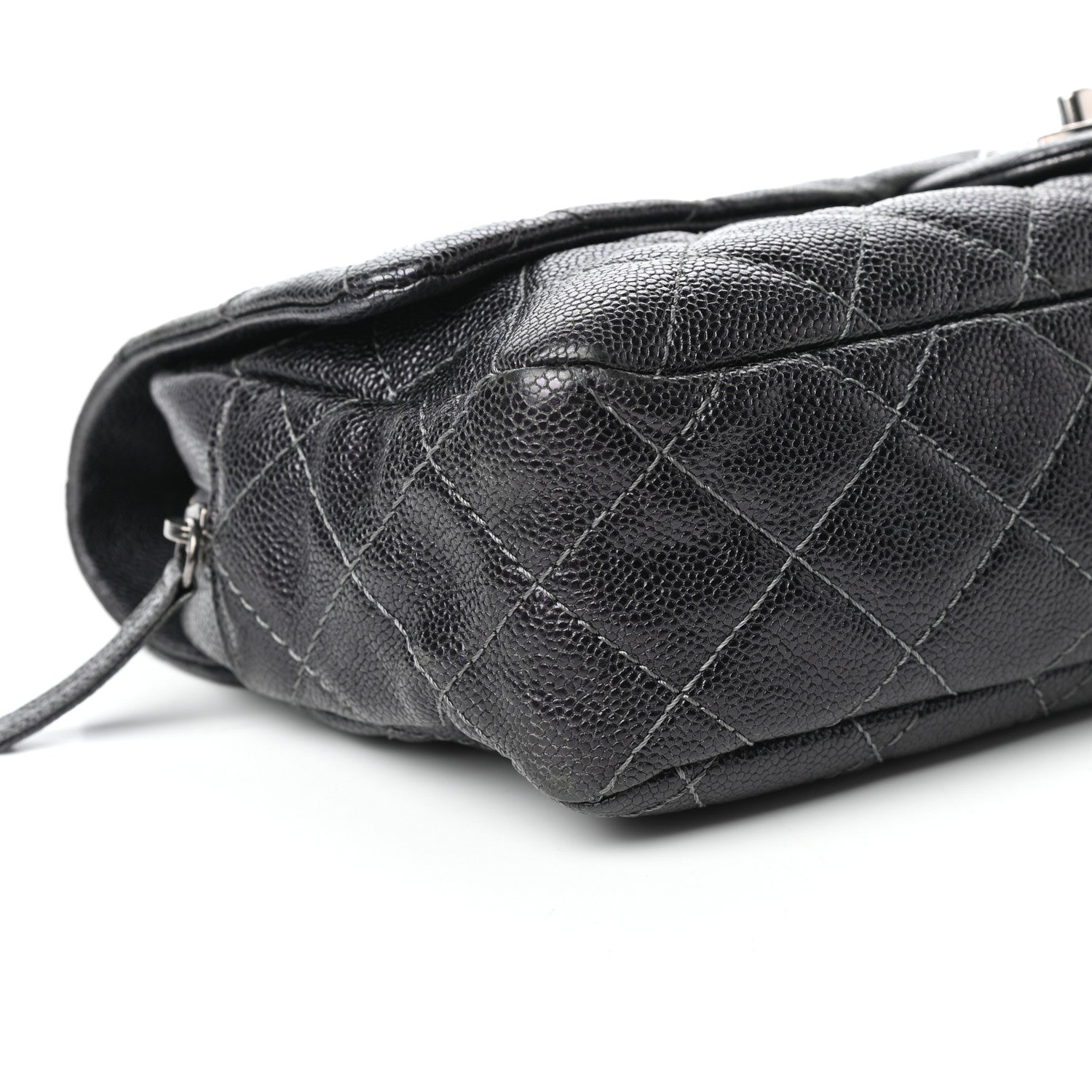 Chanel Iridescent Caviar Quilted Large Chic Flap Grey 8 of 9