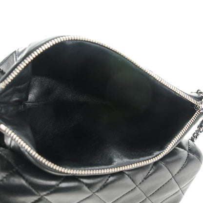 Chanel Lambskin Quilted Mineral Nights Flap Wristlet Black 5 of 7